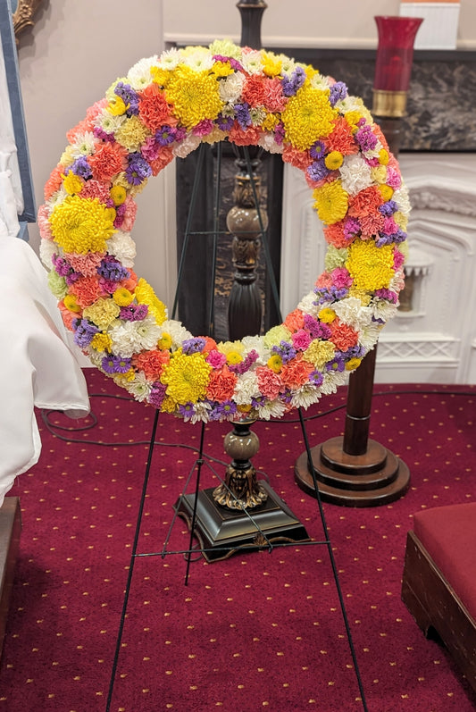 Celebration of Life Standing Wreath