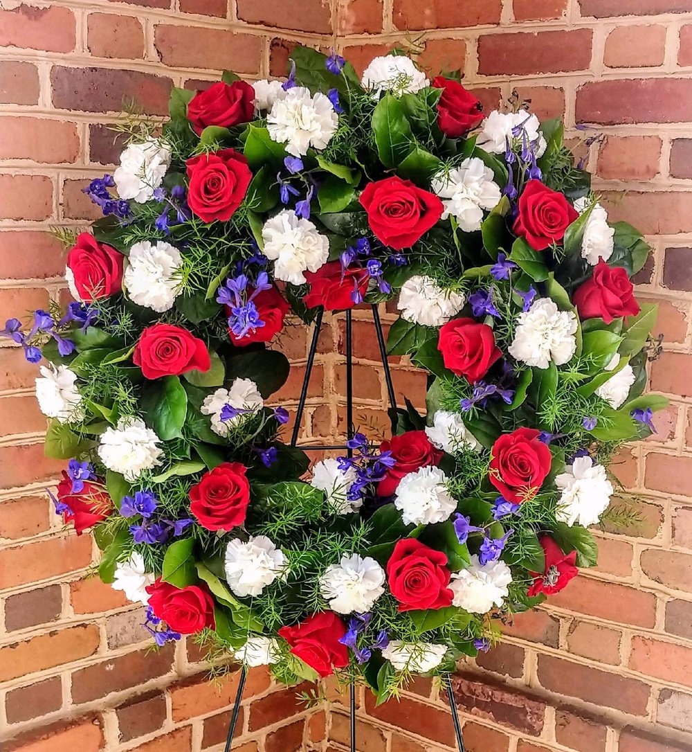 Honored Service Standing Wreath