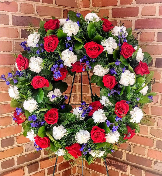 Honored Service Standing Wreath