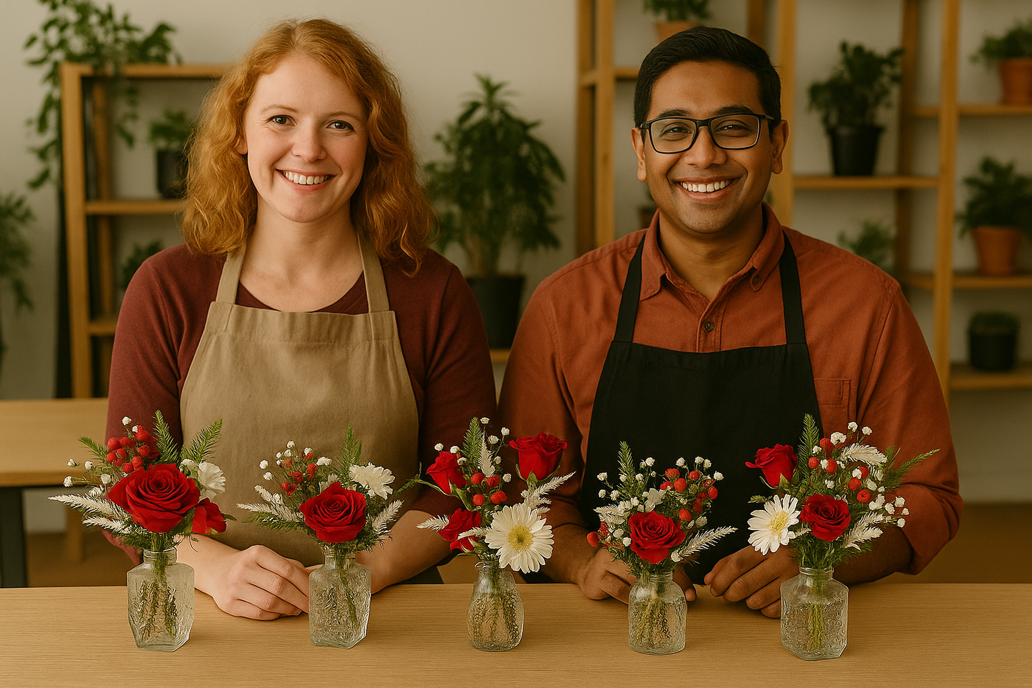 Bloom & Build: Holiday Bud Vases