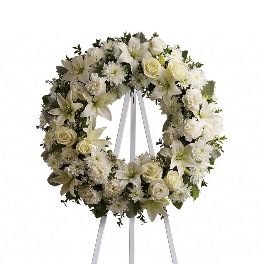 Serenity and Peace Standing Wreath