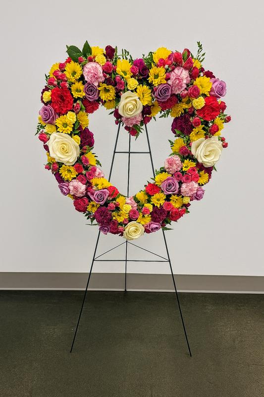 Celebration of Life Heart Wreath