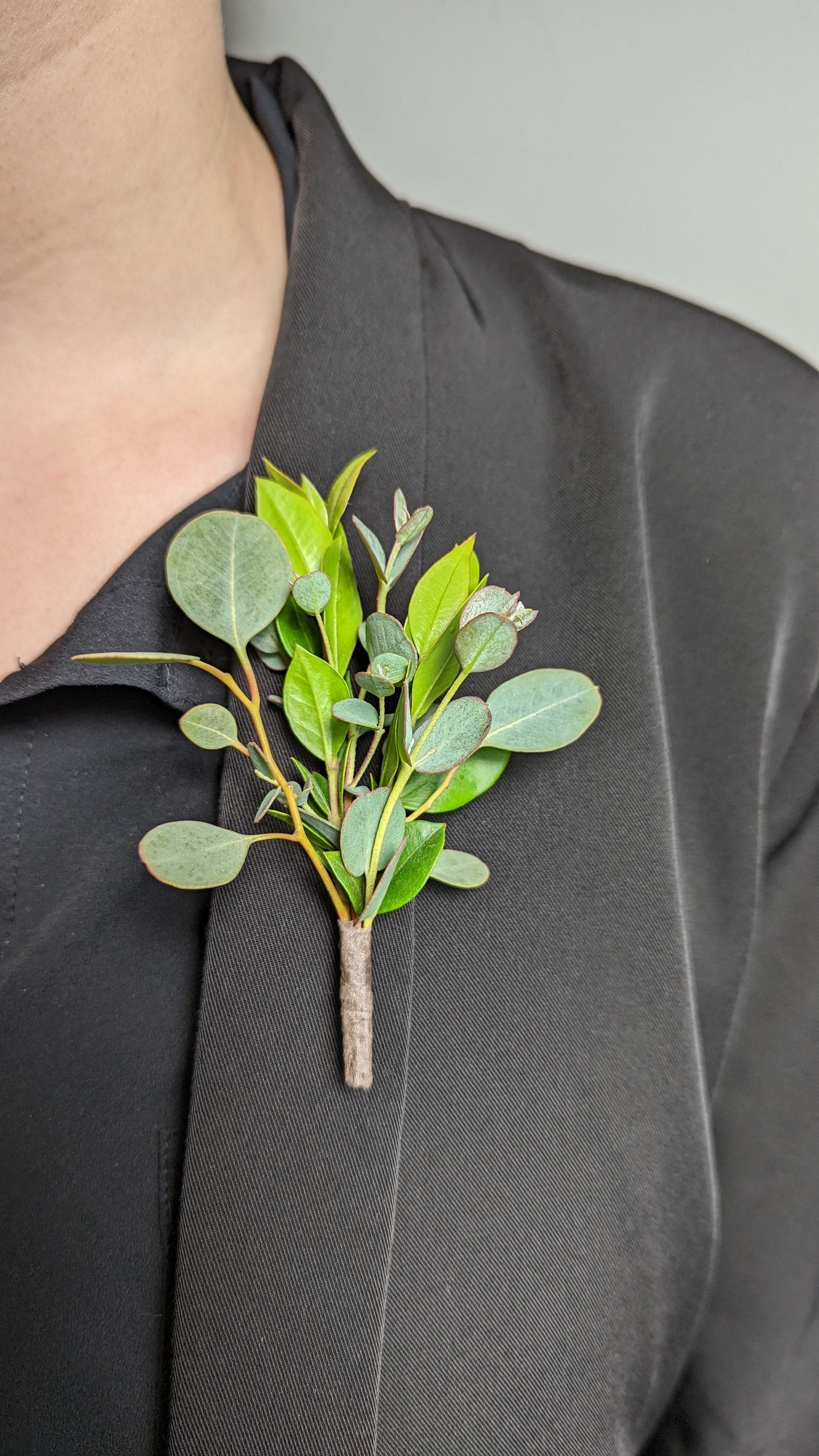 Mixed Foliage Boutonniere