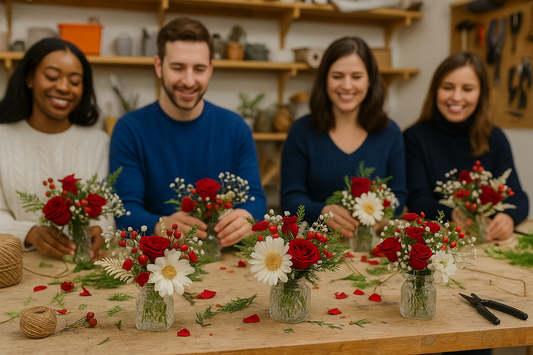 Bloom & Build: Holiday Bud Vases